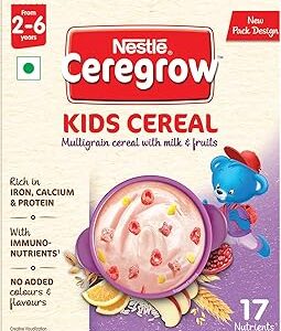 CEREGROW Kids Cereal with Multigrain, Milk & Fruits